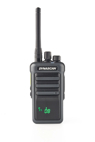 Walkie Dynascan R-400 vista display